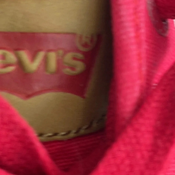 Levi’s Mens Red Canvas sneakers shoes size 7.5 - Picture 10 of 12
